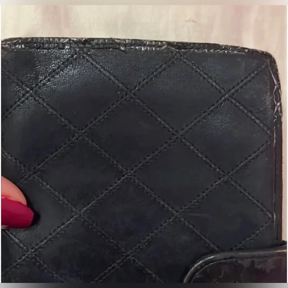 SOLD Authentic WOC Large Timeless Wild Stitch Chanel Leather Wallet Snap Closure - Picture 5 of 15